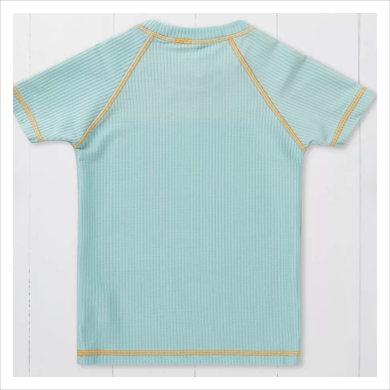 Grass + Air Rash Vest - Pistachio Short Sleeve