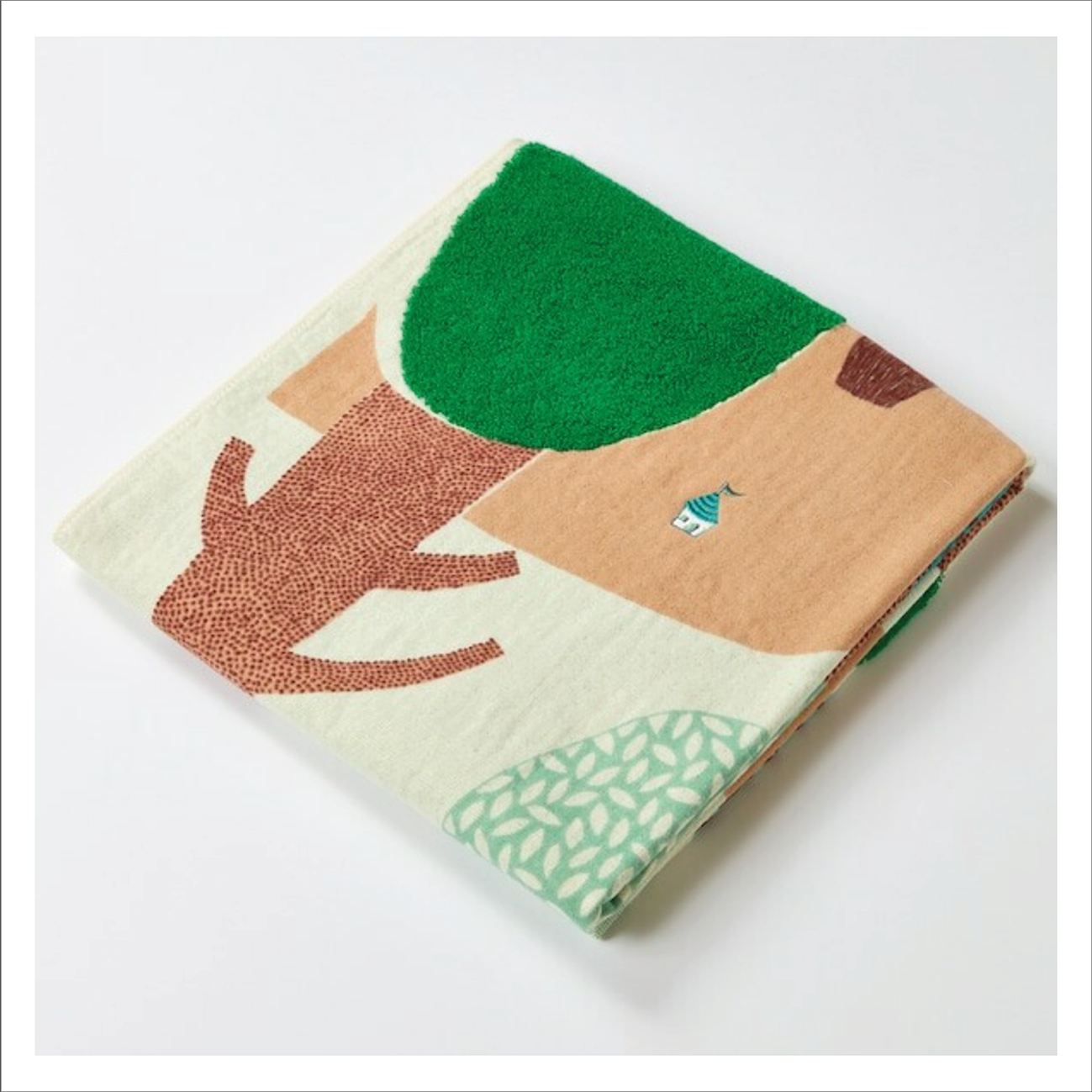 Morita MiW - Japanese Bath Towel Green Trees