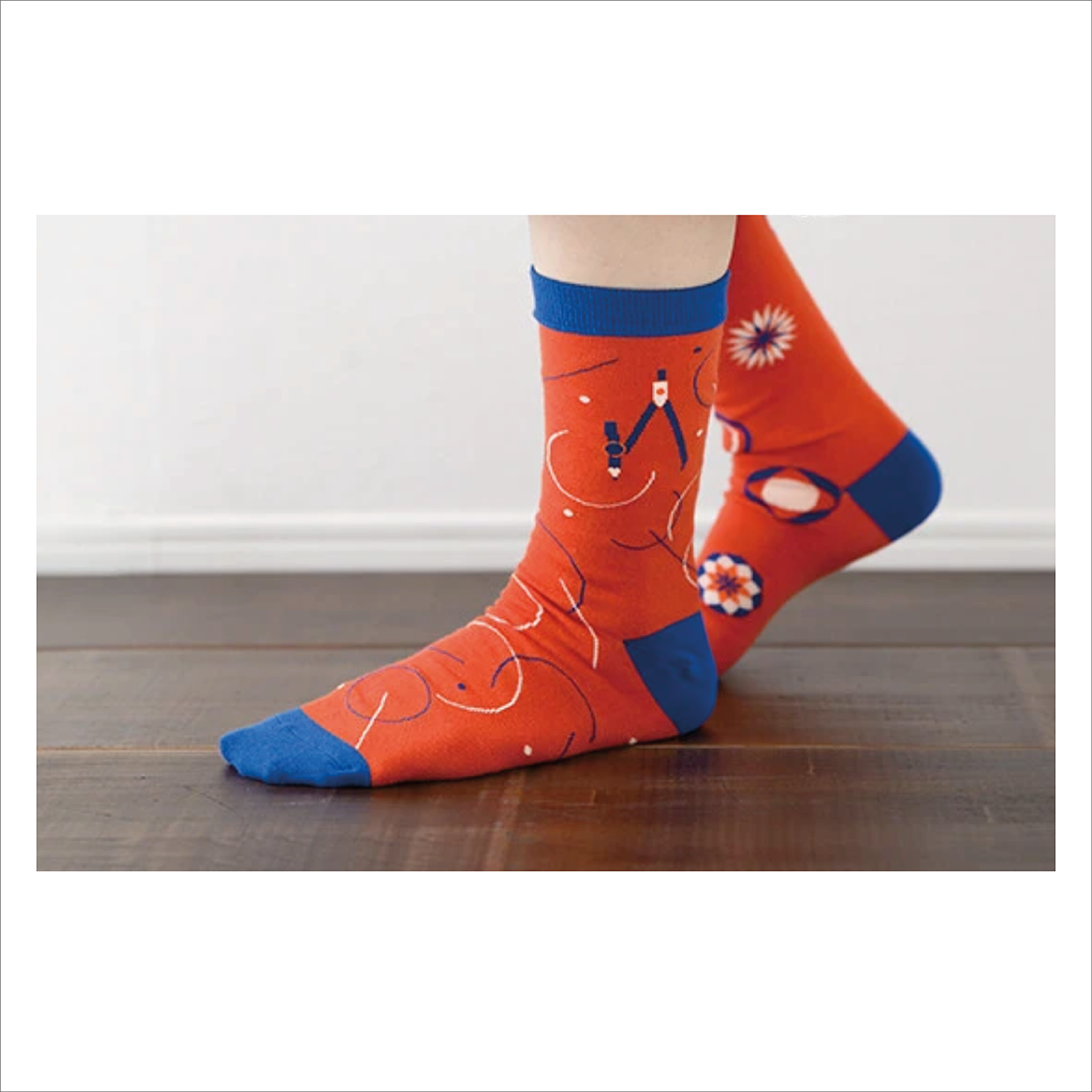 Japanese Crew Socks - Garapago Compass