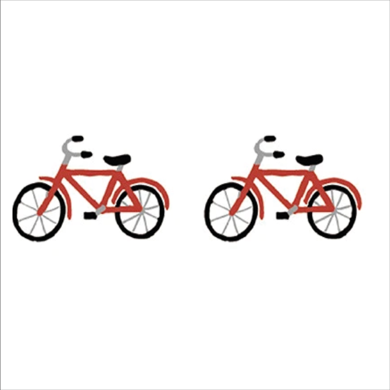 Hamamonyo Washi Tape - Retro Bicycle