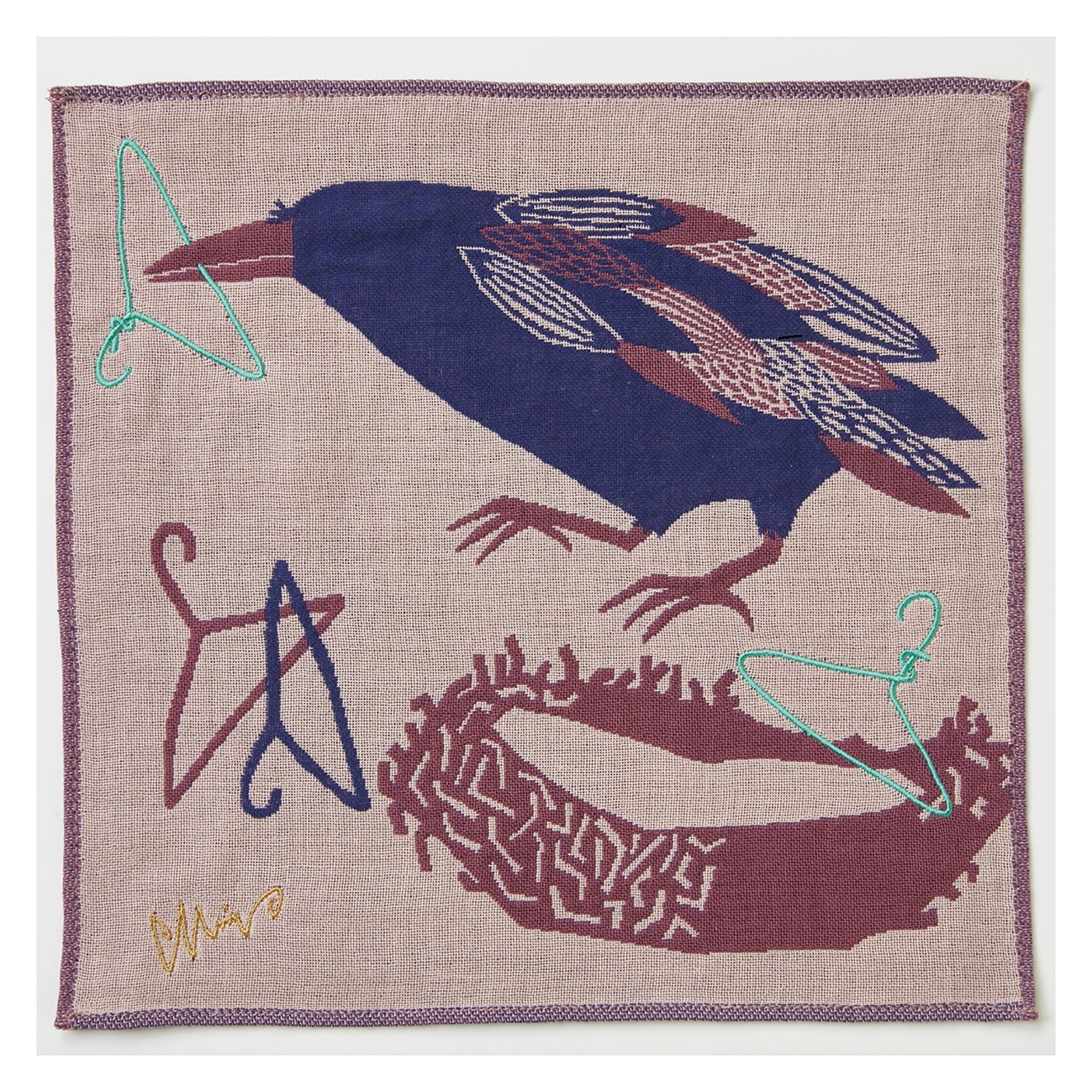MoritaMiW - Japanese Gauze Handkerchief Raven