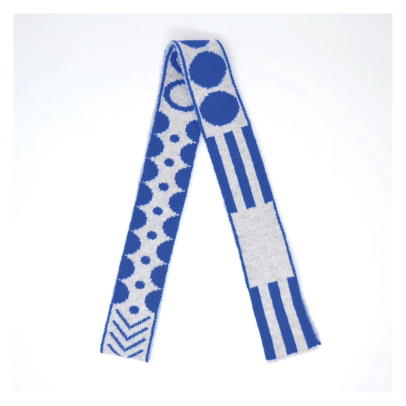 Skinny Scarf Blue - Scarlet Knitwear