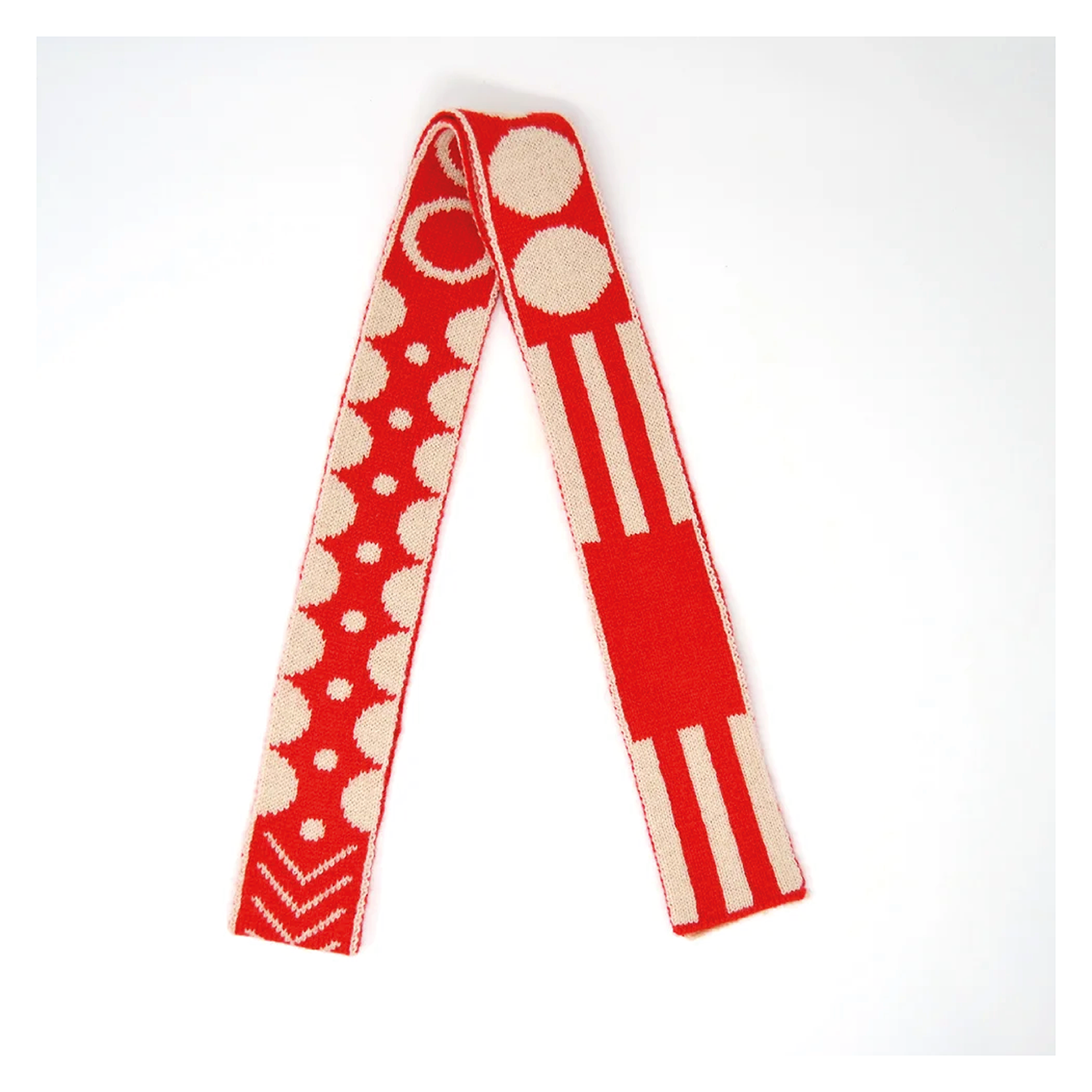 Skinny Scarf Red - Scarlet Knitwear