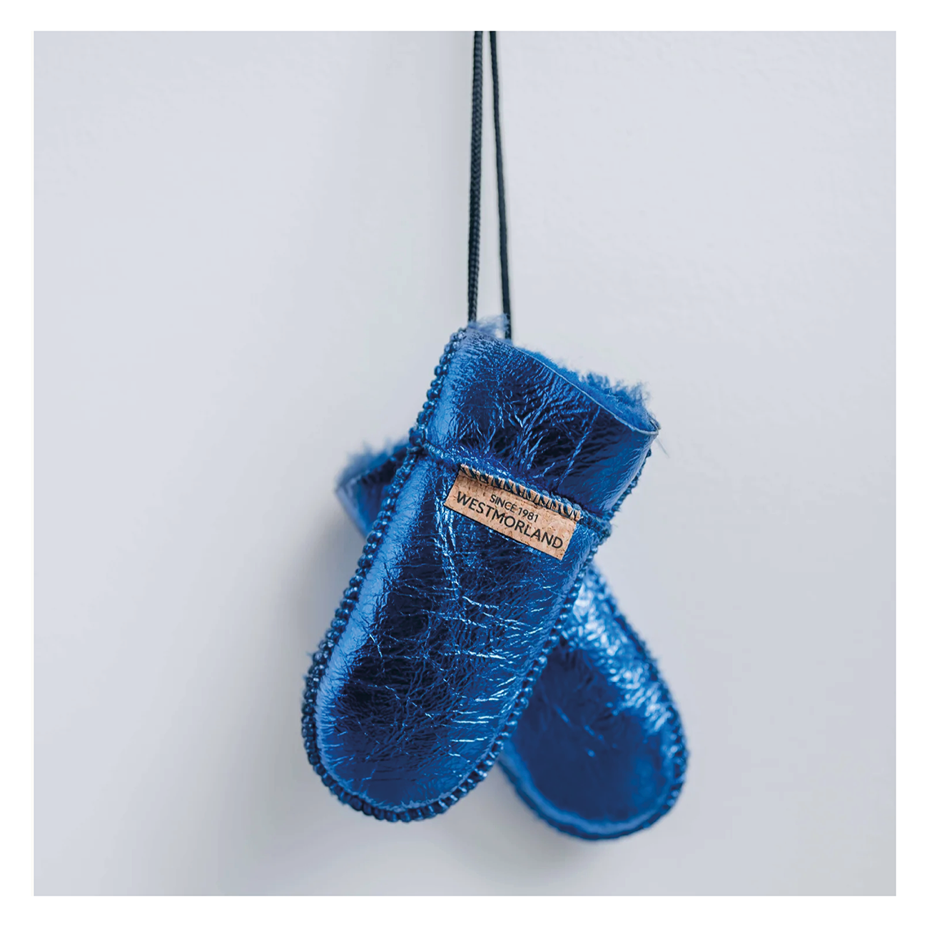 Westmorland Sheepskin Mits - Metallic Blue