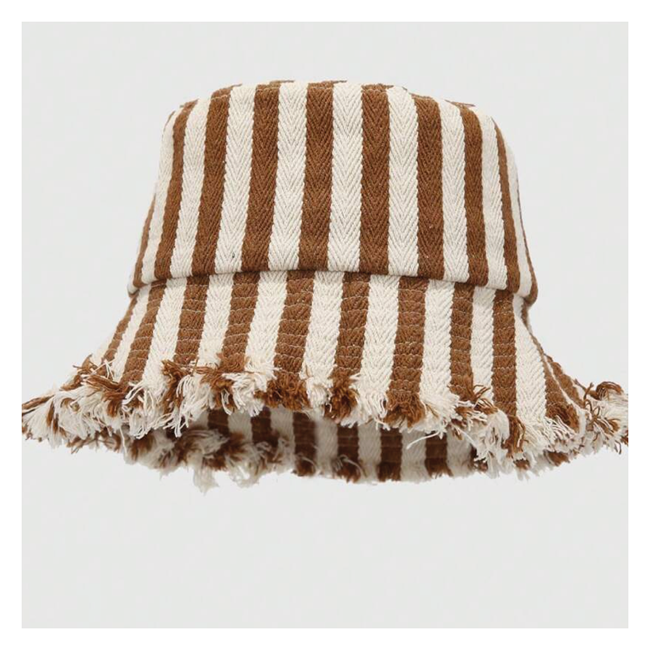 Stripey Cotton Bucket Hat