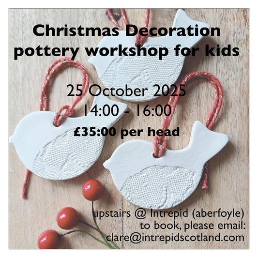 Pottery Workshop for Kids - Christmas Decorations