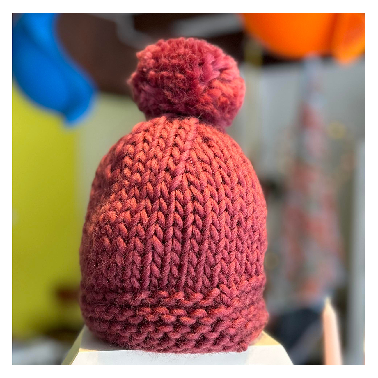 Kids top wool hat