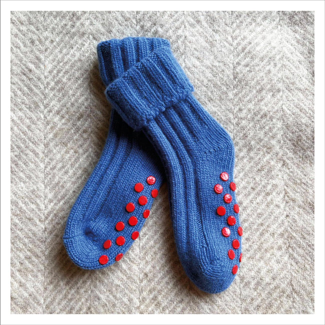 Catherine Tough Kids Cashmere Socks - Blue