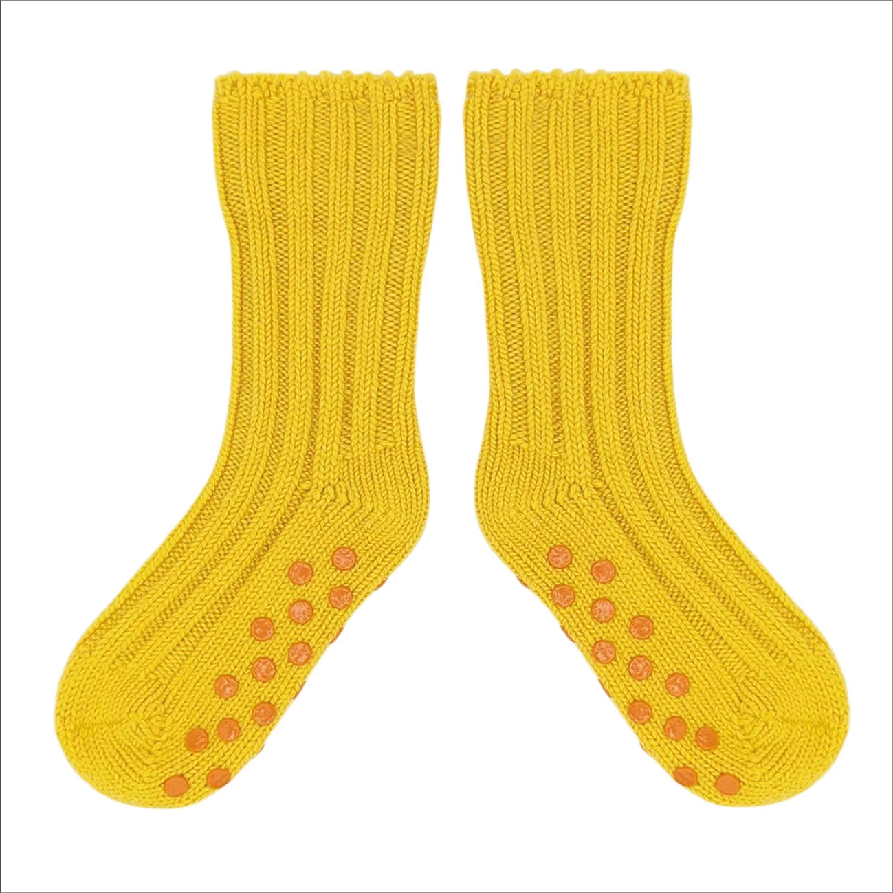 Catherine Tough Kids Cashmere Socks - Yellow