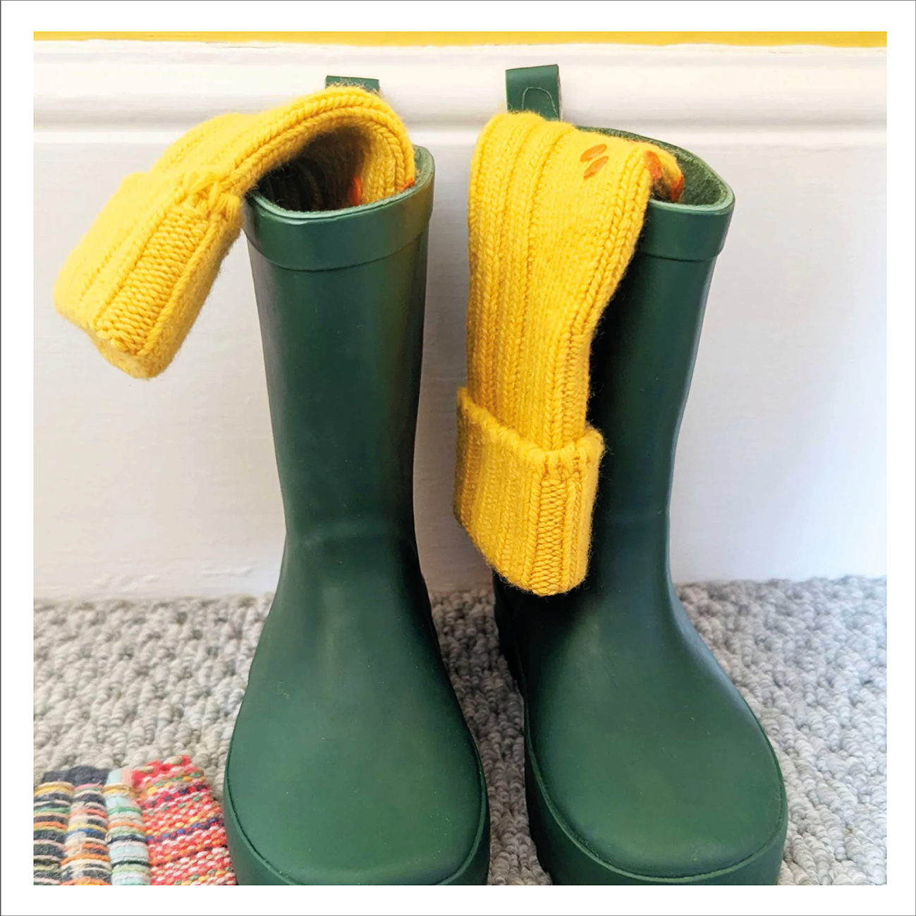 Catherine Tough Kids Cashmere Socks - Yellow