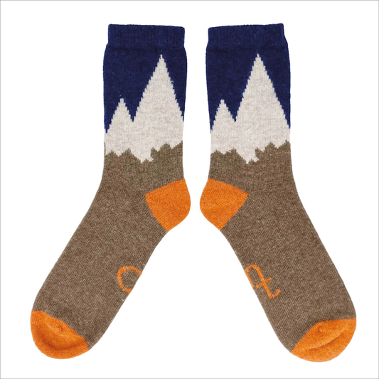 Catherine Tough Lambswool Men's Socks - Mountain