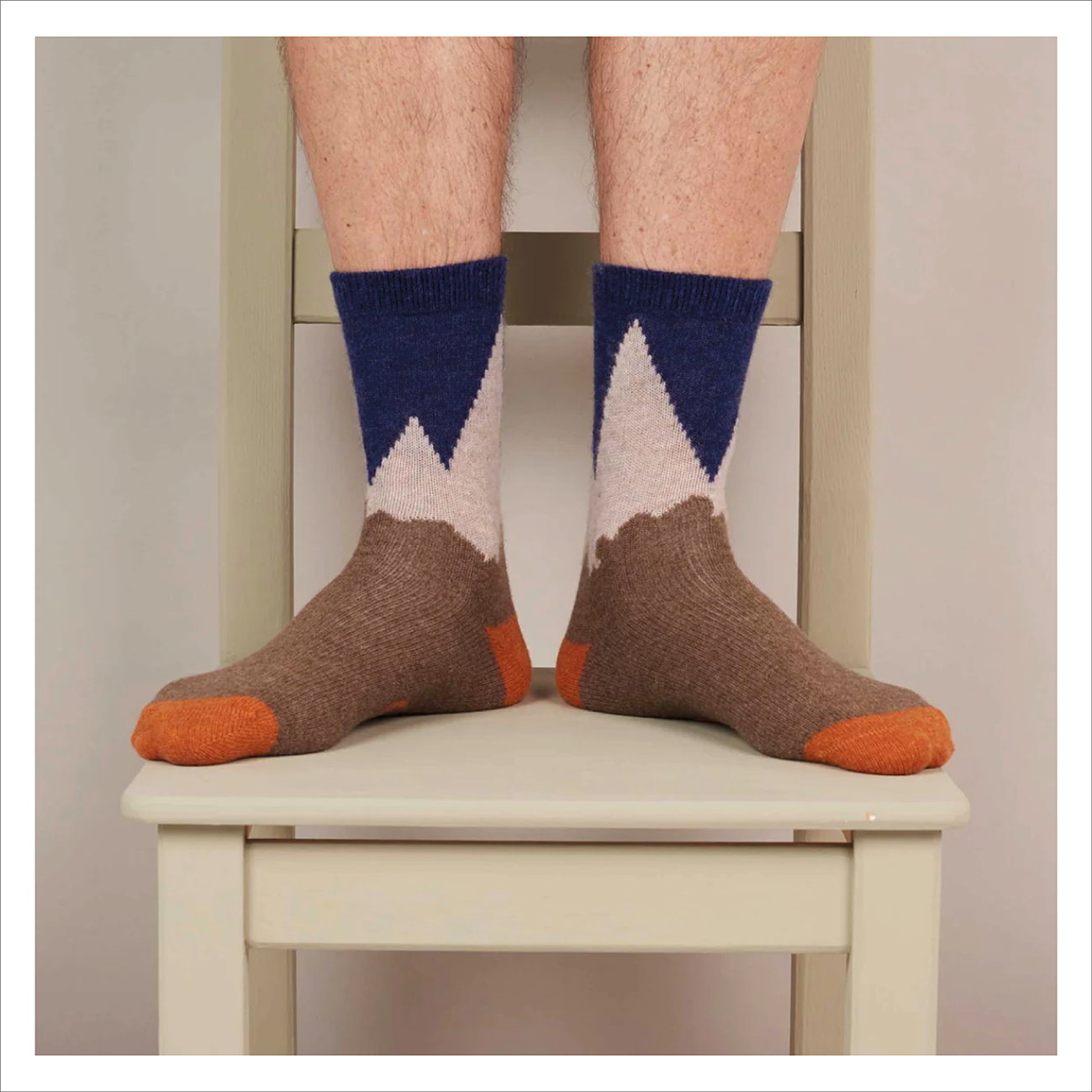 Catherine Tough Lambswool Men's Socks - Mountain