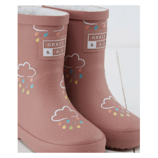Grass & Air Kids Wellies - Rose Pink