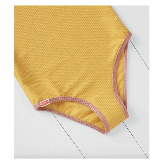 Grass & Air Girls Swimsuit - Ochre