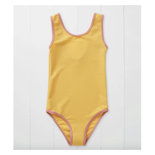 Grass & Air Girls Swimsuit - Ochre