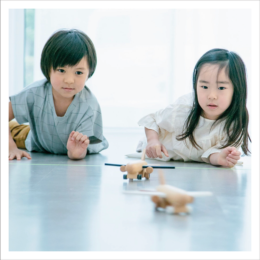 Kiko & Gg Wooden Toy - Hikoki Jet Plane (Black)