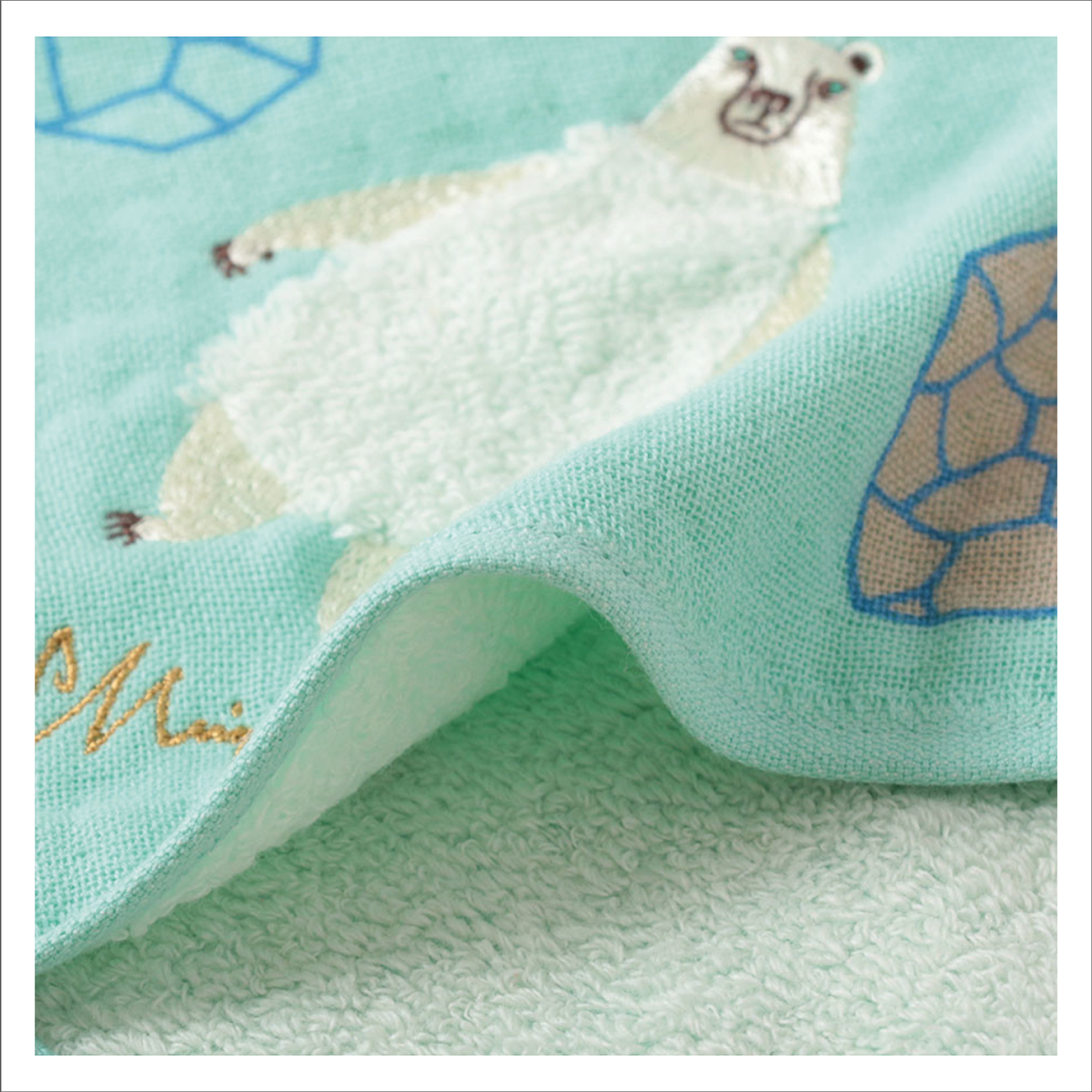 MoritaMiW - Japanese Gauze / Towelling Washcloth Polar Bear