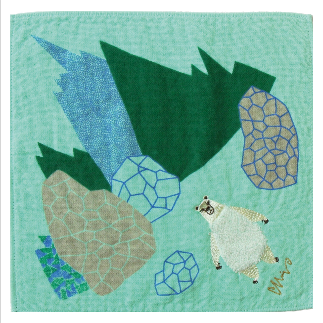 MoritaMiW - Japanese Gauze / Towelling Washcloth Polar Bear