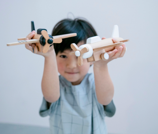 Kiko & Gg Wooden Toy - Hikoki Propeller Plane