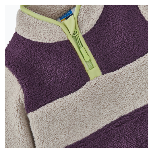 Grass & Air Borg Fleece - Amethyst / Geothermal Grey