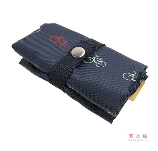 Hamamonyo Japanese Eco Grocery Tote  / Lunch Bag - Retro Bicycle