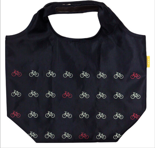 Hamamonyo Japanese Eco Grocery Tote / Lunch Bag - Retro Bicycle