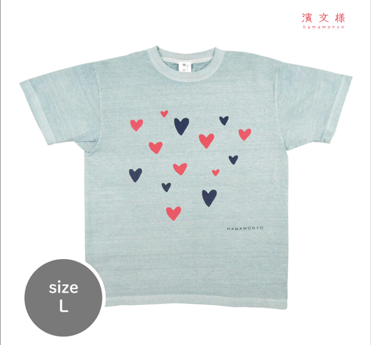 Hamamonyo Japanese T Shirt  - Hearts