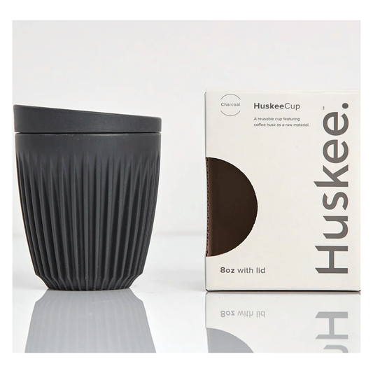 Huskee 8oz cofffee cup with lid