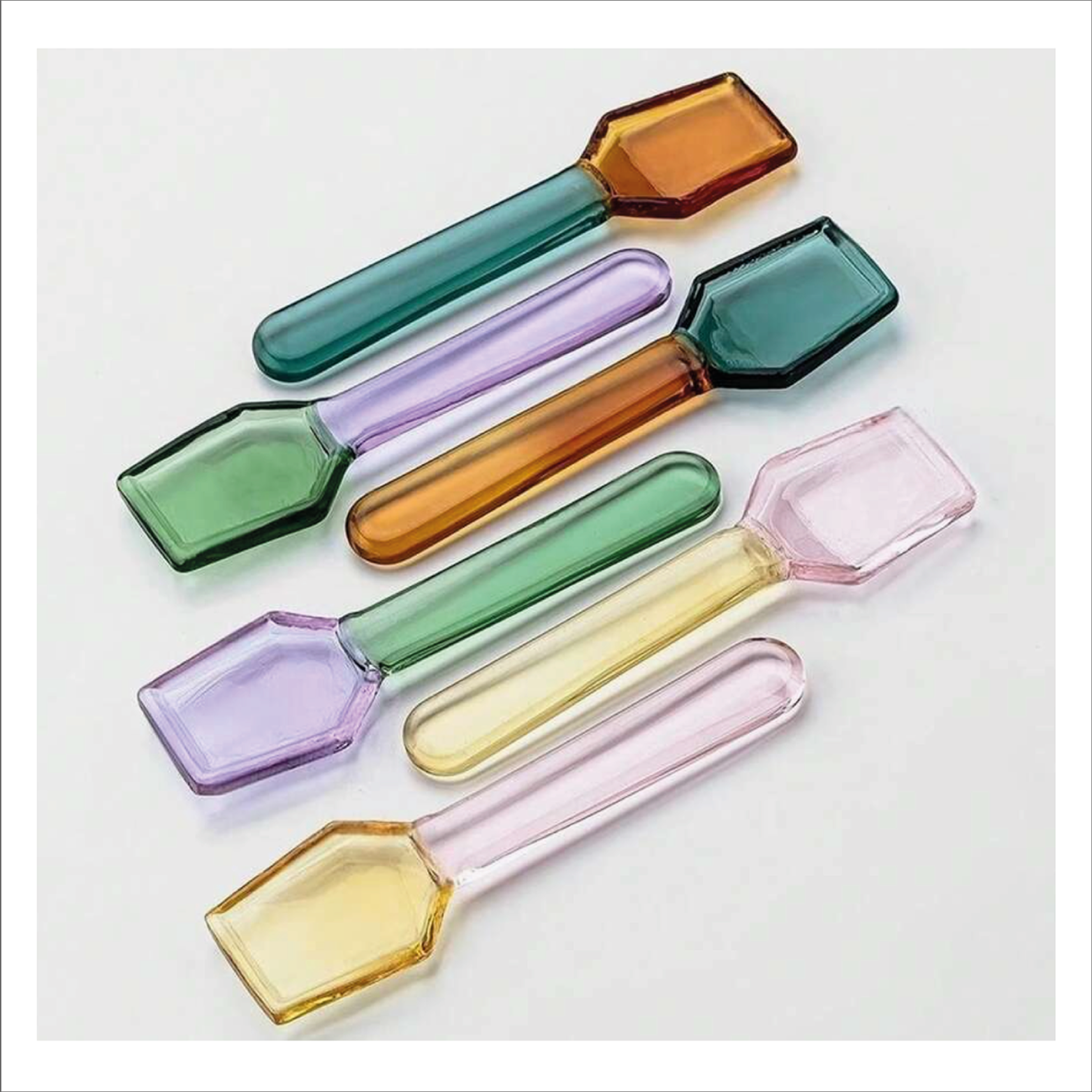 Glass Ice Cream Spoon