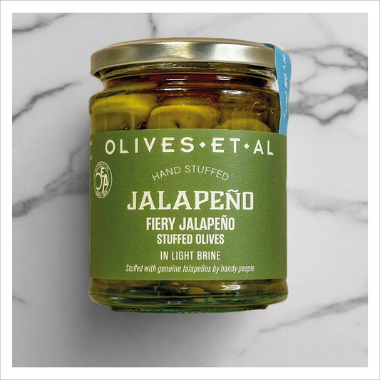 Fiery Jalapeno Stuffed Olives - Olives et Al