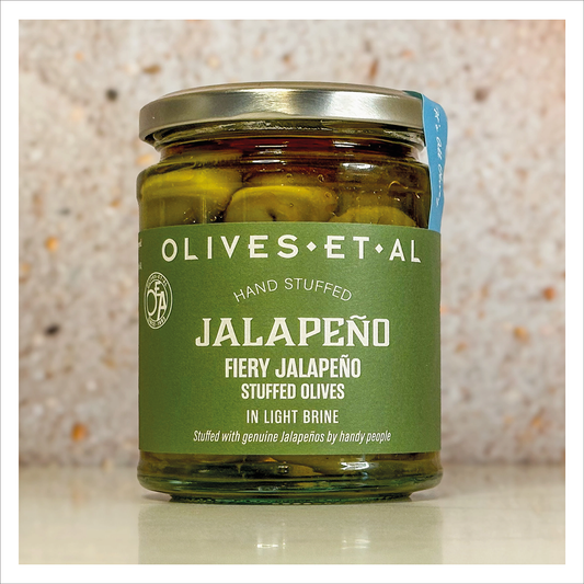 Fiery Jalapeno Stuffed Olives - Olives et Al
