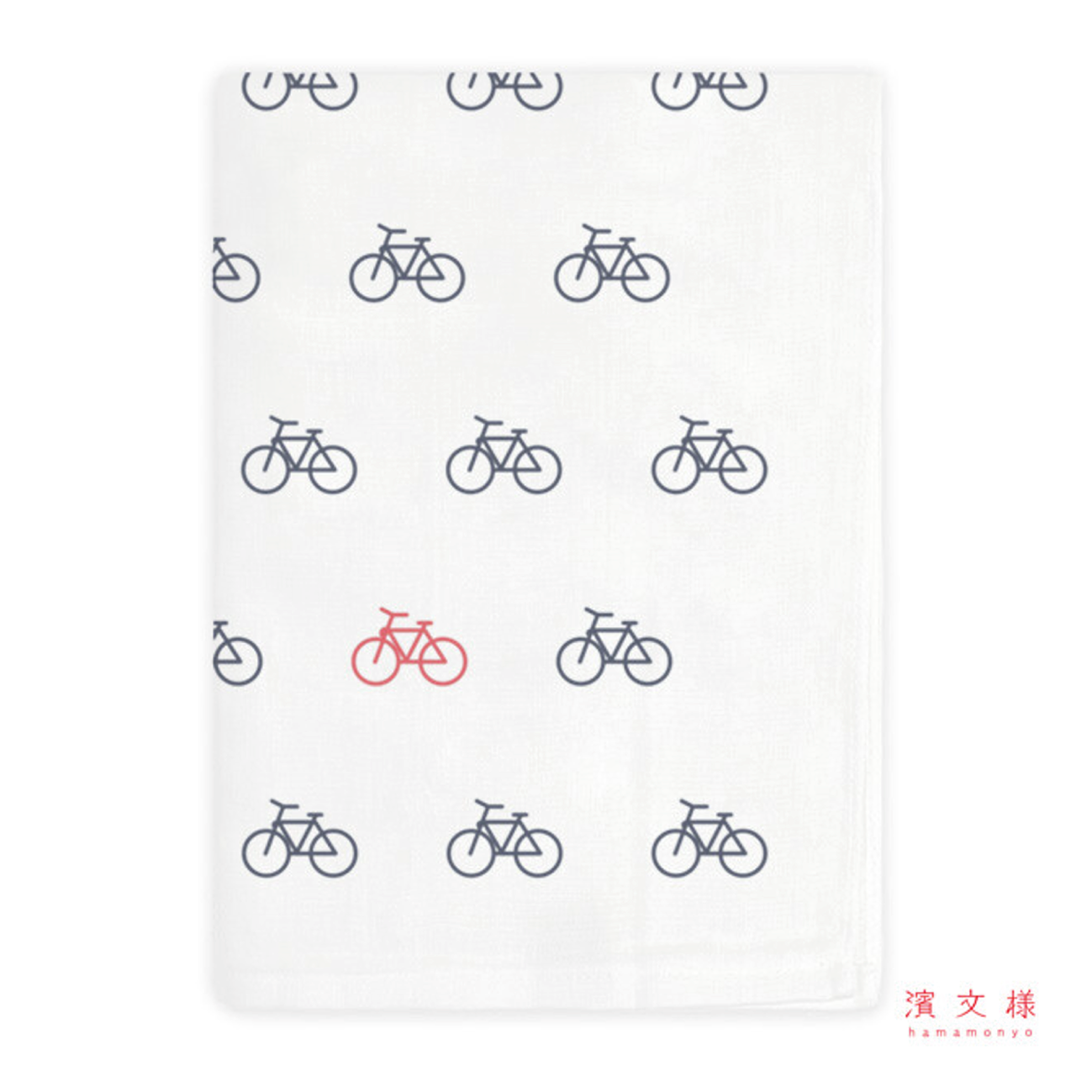 Hamamonyo Japanese Hand Towel - Retro Bicycle