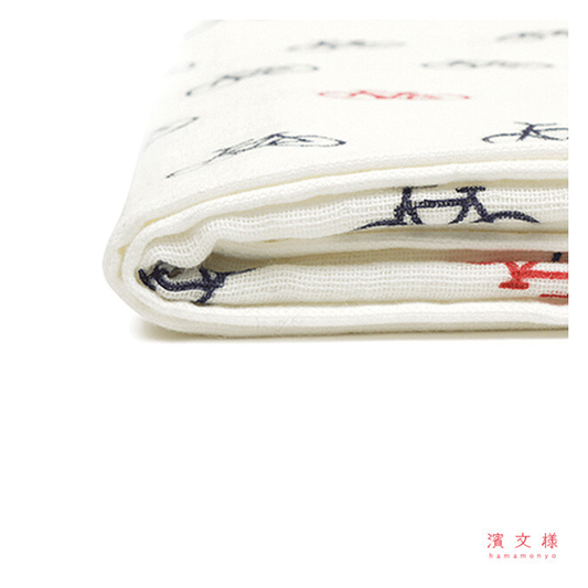 Hamamonyo Japanese Hand Towel - Retro Bicycle