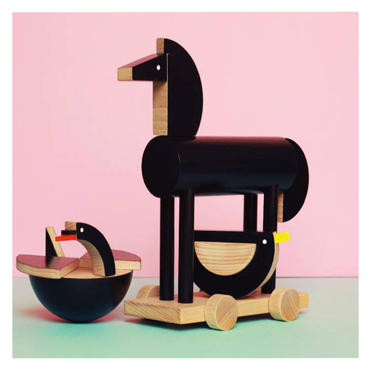 Kutulu Wooden Wooden Noxus Horse - Black