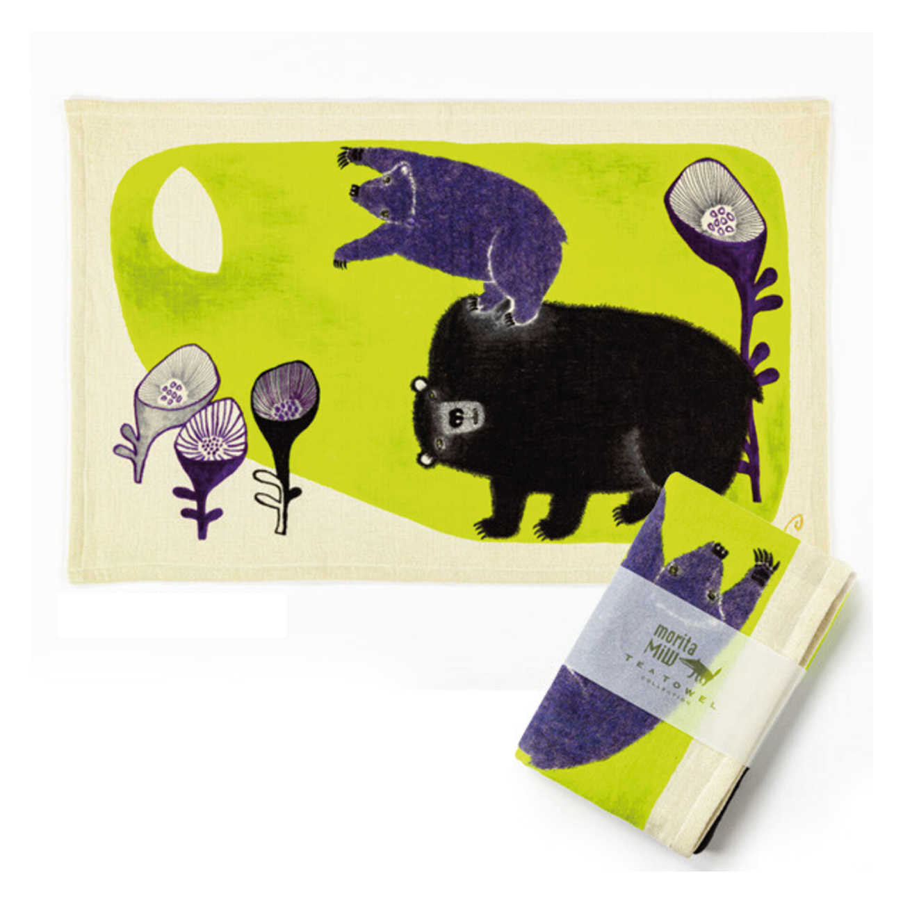 MoritaMiW  Tea Towel - Bears