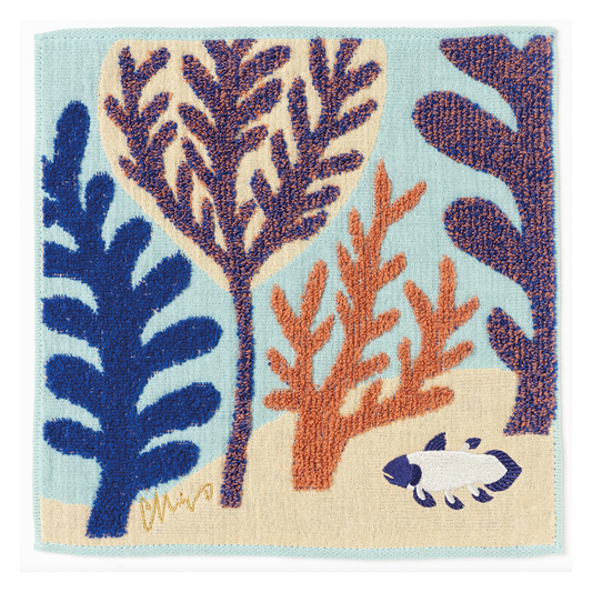 MoritaMiW - Japanese Gauze / Towelling Washcloth Coelacanth