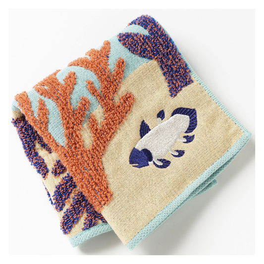 MoritaMiW - Japanese Gauze / Towelling Washcloth Coelacanth
