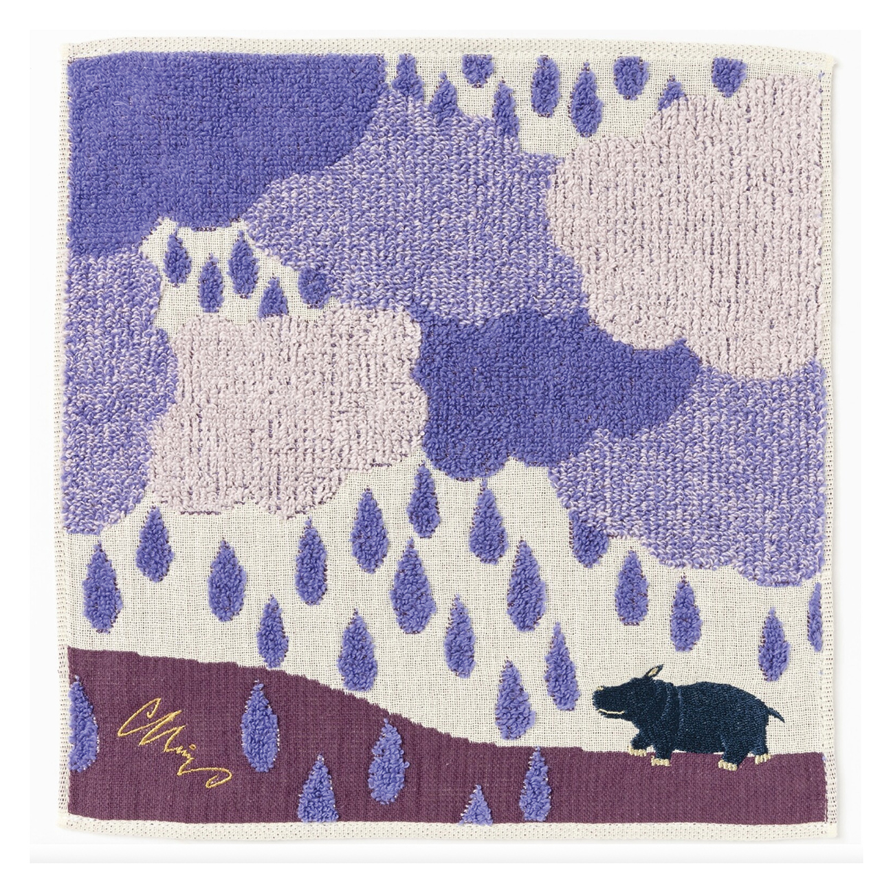 MoritaMiW - Japanese Gauze / Towelling Washcloth Hippo
