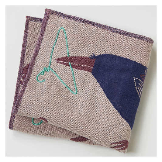 MoritaMiW - Japanese Gauze Handkerchief Raven