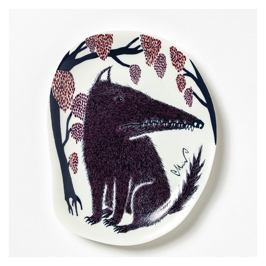 MoritaMiW Small Plate - Wolf