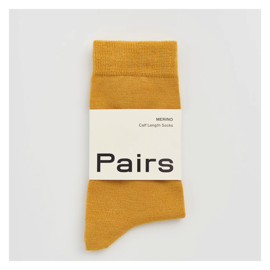 Pairs of Scotland Merino Wool Socks - Yellow