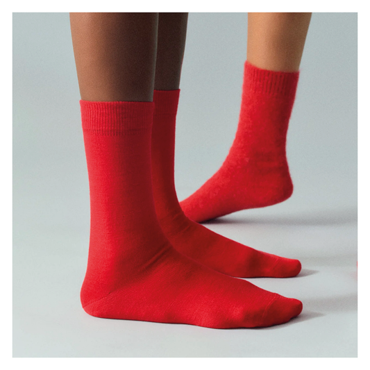 Pairs of Scotland Merino Wool Socks - Red