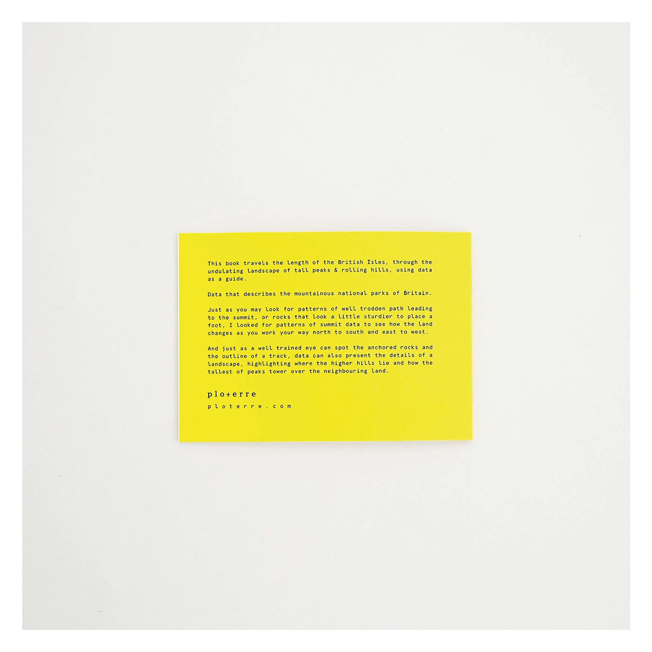 Ploterre - Mountain Book