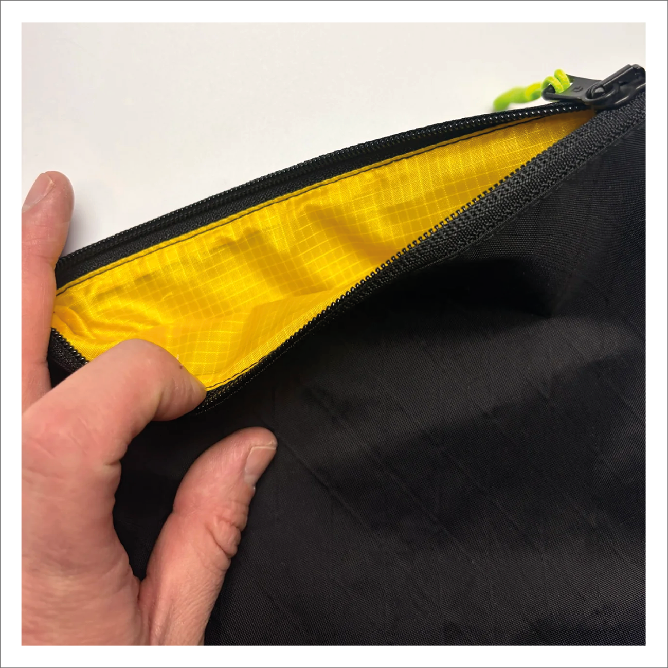 Puzo pouch — black X-Pac® & yellow
