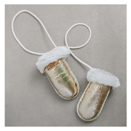 Westmorland Sheepskin Mits - Metallic Platinum
