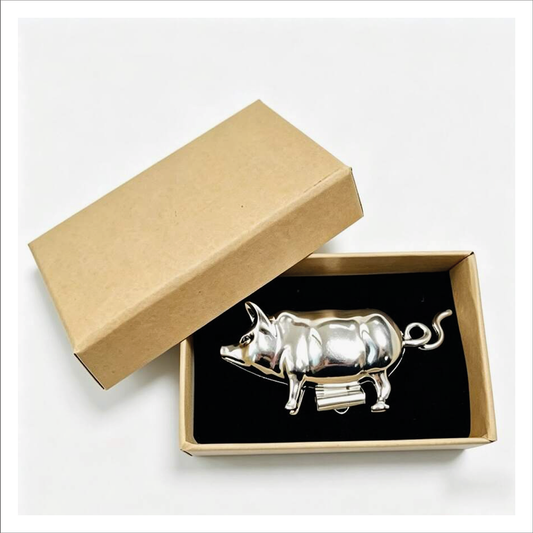 Silver Pig Tape Measure