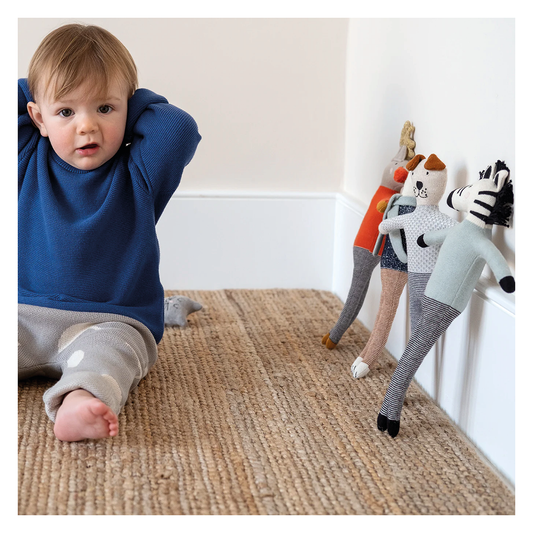 Sophie Home Zebra Soft Toy - Aqua