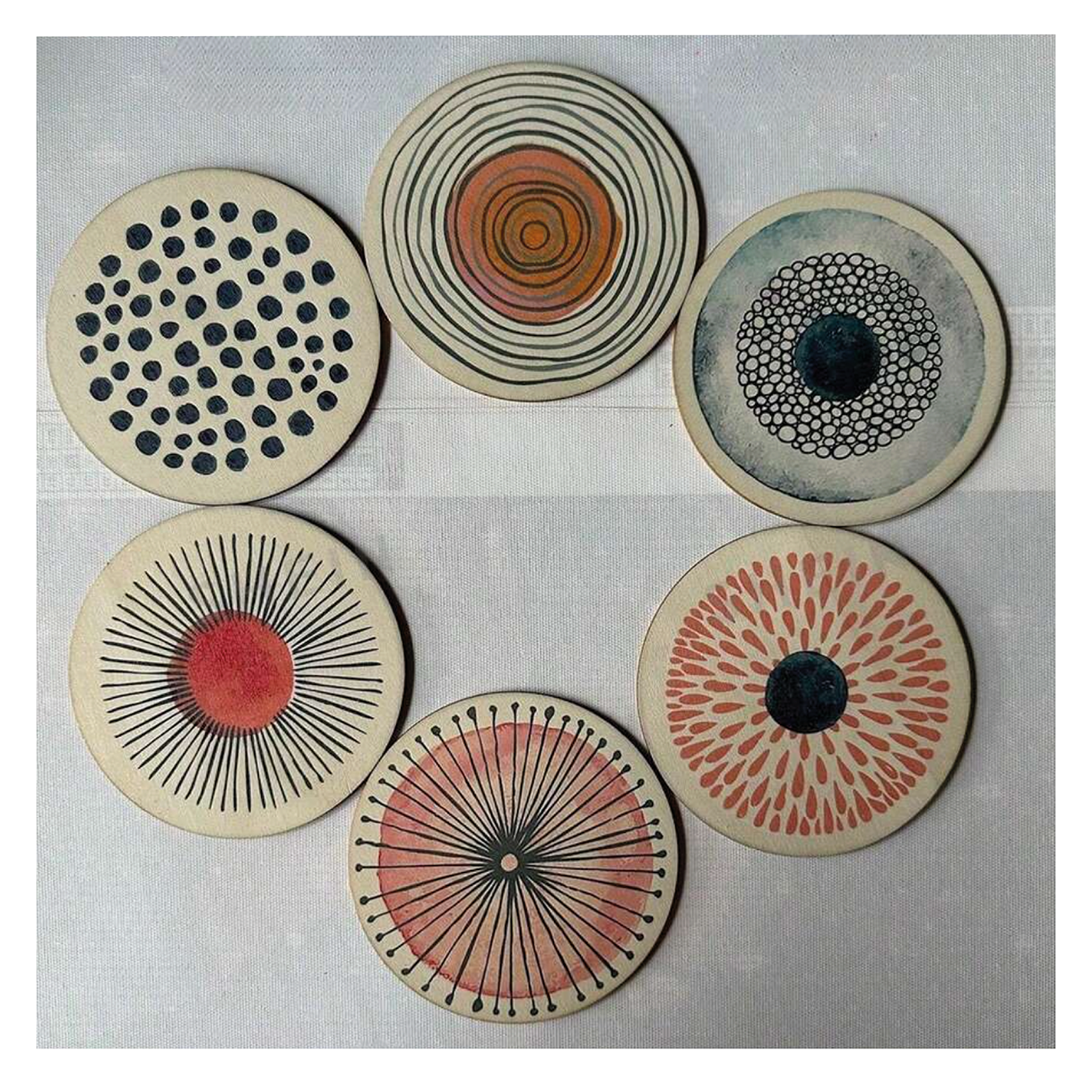 Wooden Coaster Set (4)