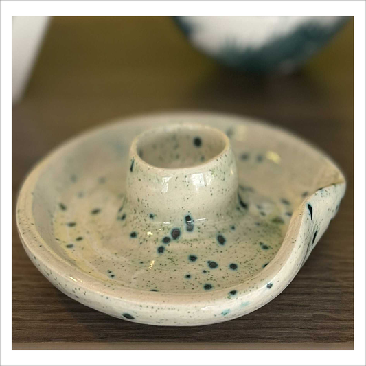 Hand Thrown Pottery - Wee Willie Winkie Candlestick