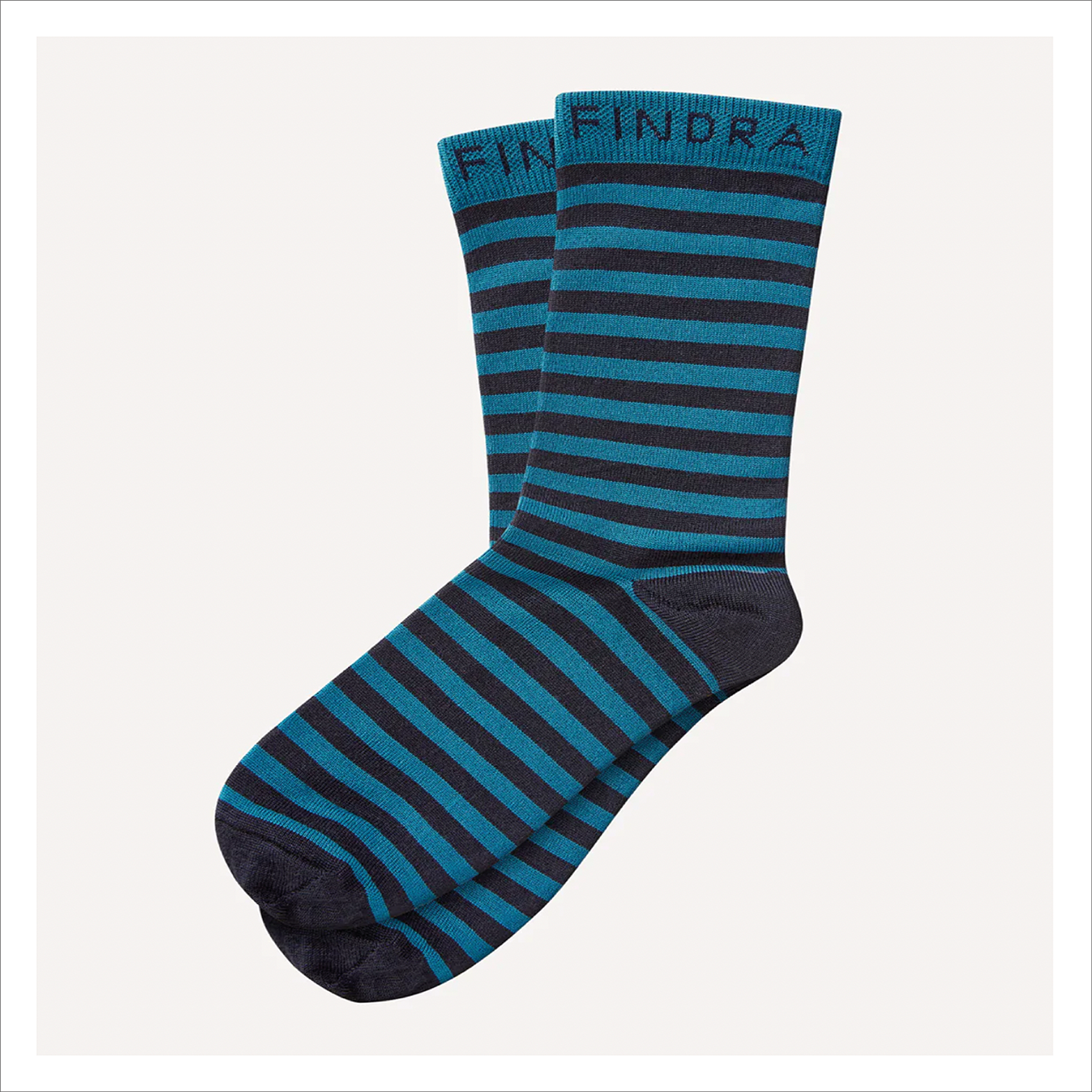 Findra - Sky Merino Stripe Socks